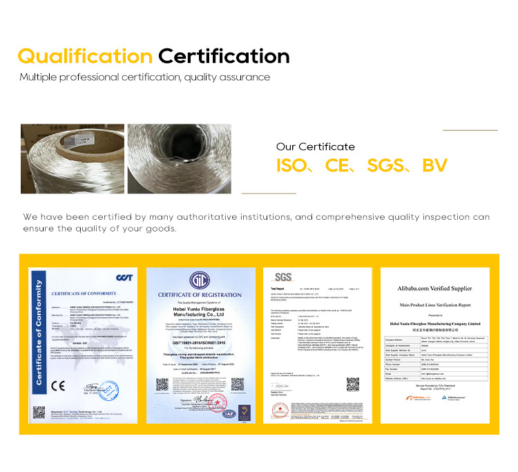 outside pull fiberglass direct roving certificate