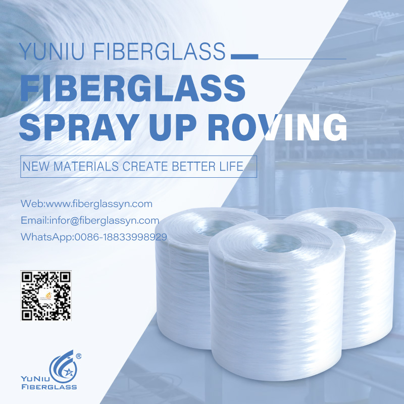 Ex-factory price 2400tex 4800tex E glass fiberglass spray up roving for boats and pipes