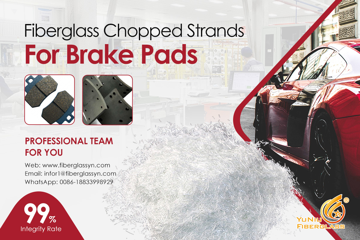 Fiberglass Chopped Strands for Brake Pads Excellent Properties of Stability 