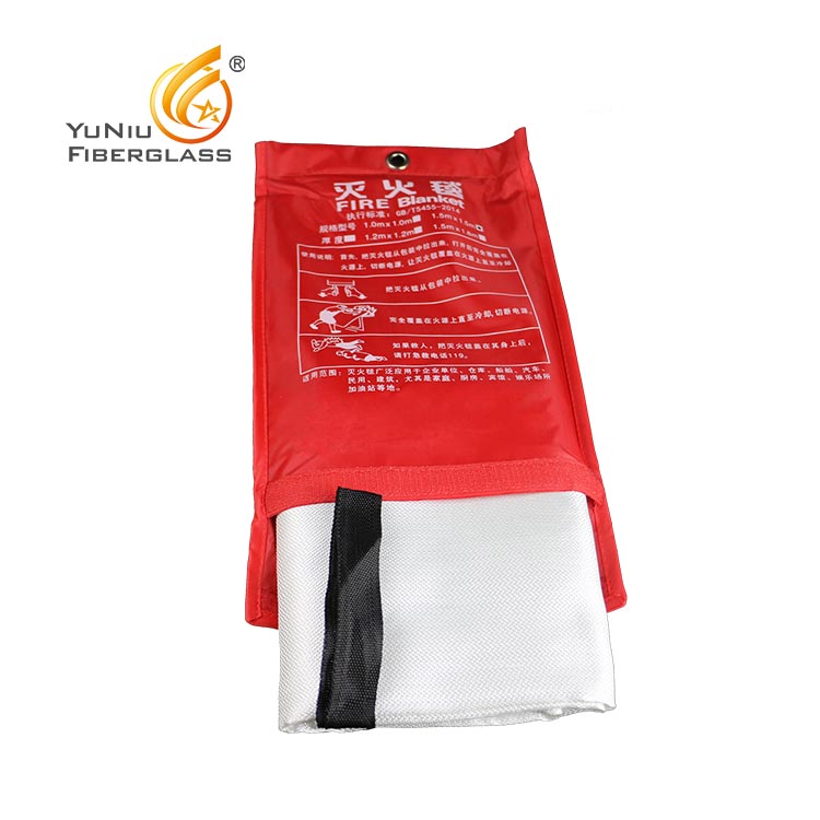 Factory Supplier 100% fiberglass Fire Resistant Blanket Supplier 1*1m