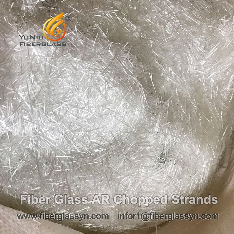 High ZrO2 content AR-glass concrete reinforcing fiberglass chopped strands