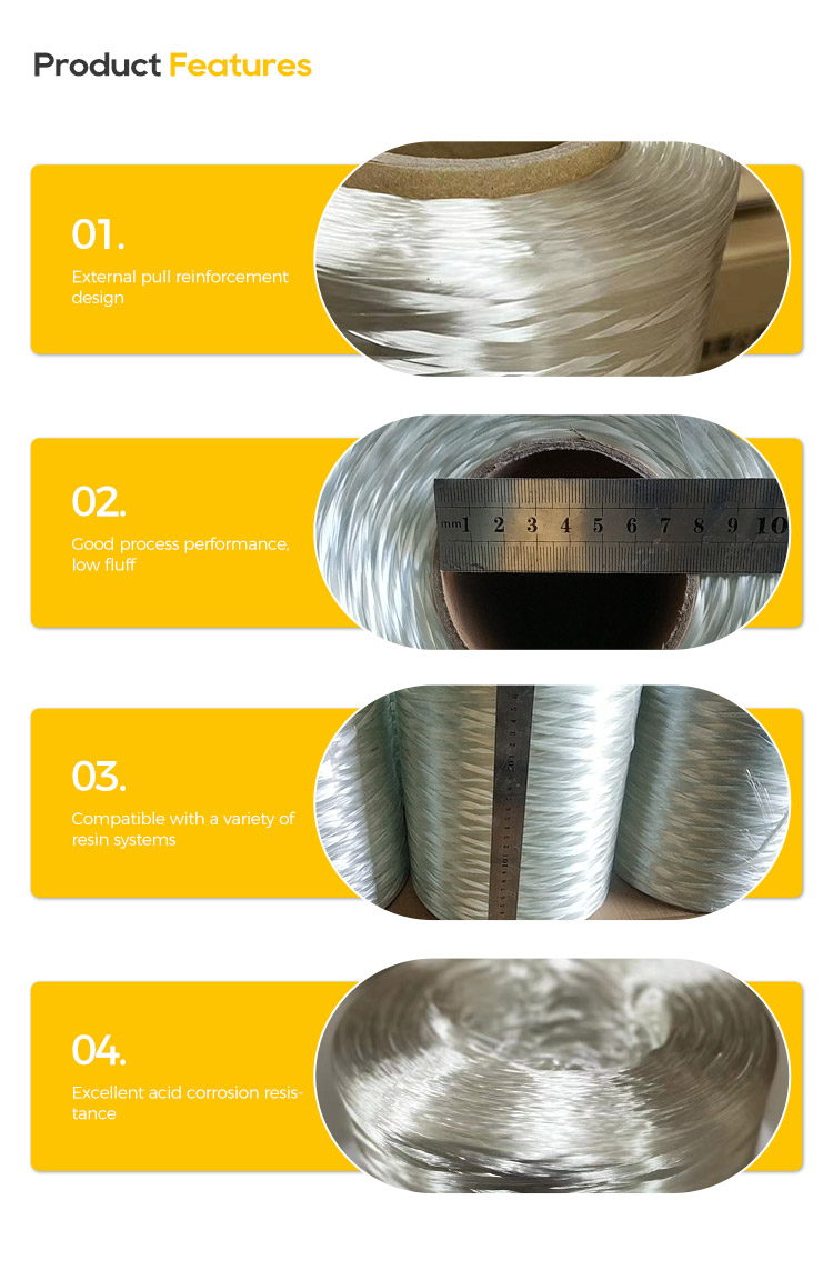Features of outside pull fiberglass direct roving
