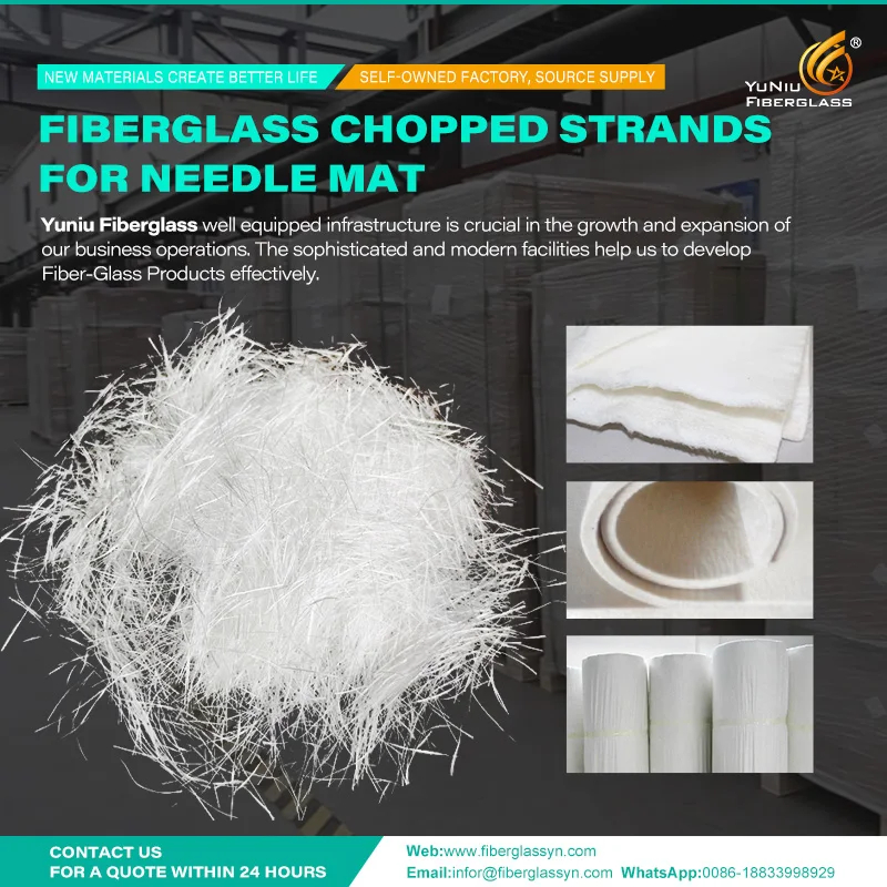 Fiberglass Chopped Strands For Needle Mat 