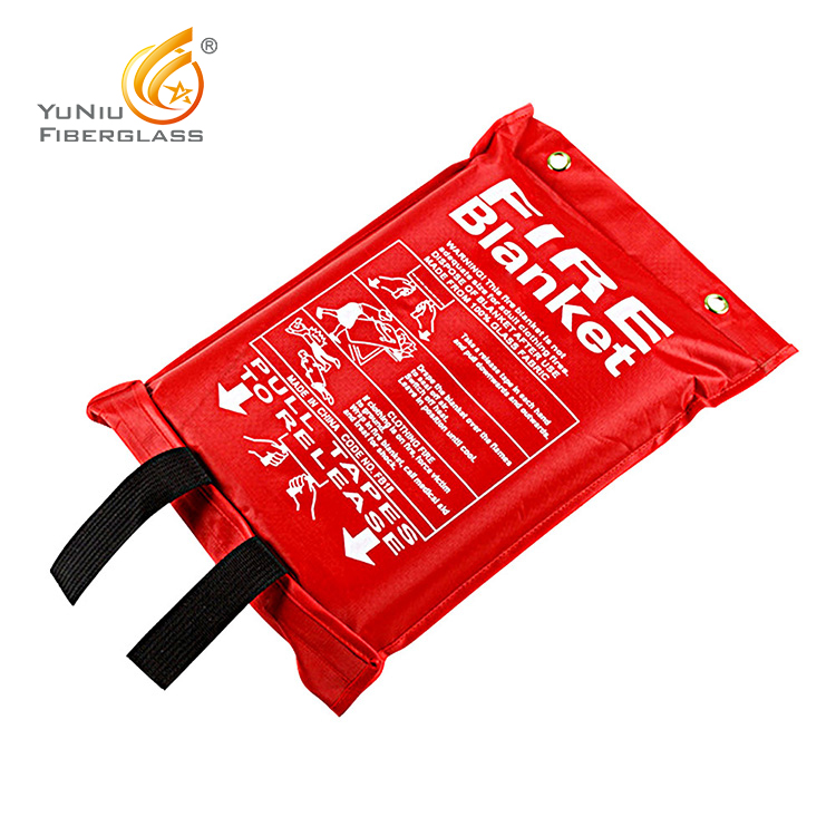 Emergency flame retardant protective stop fiberglass fire blanket