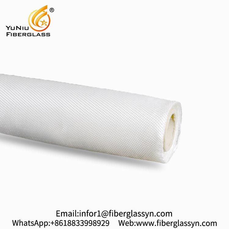 Factory Supply White Plain Woven E-glass Fiberglass Cloth