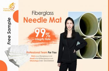 Alkali free fiberglass needle mat for frying pan raw material