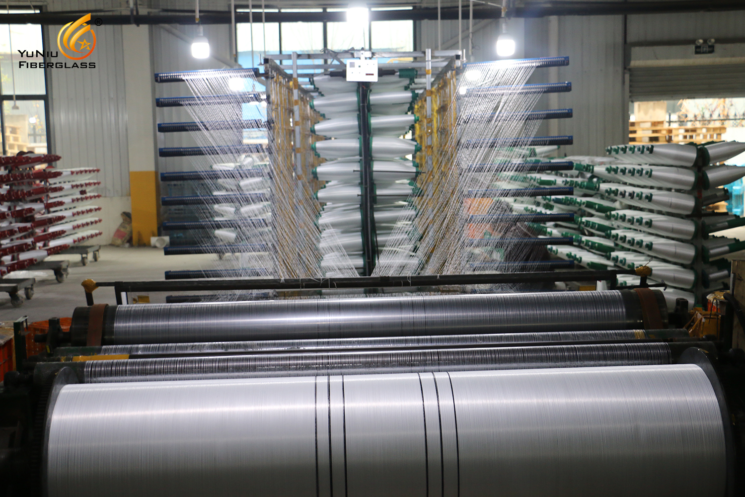 Fiberglass cloth production