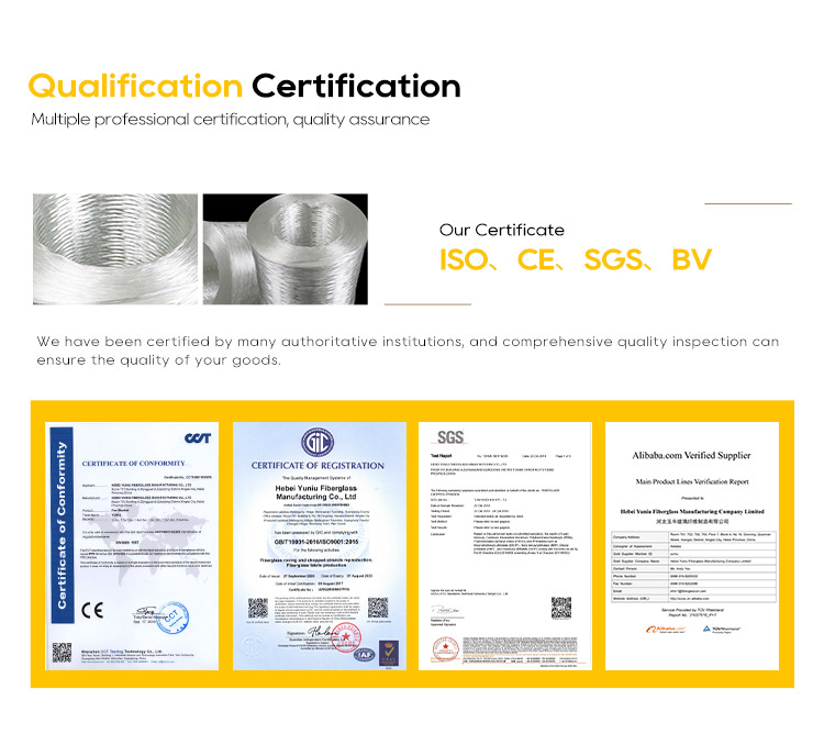 CE BV ISO 9001 Certificated 4800tex ECR Roving Used In The FRP Extrusion Molding