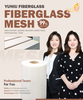 Yuniu High quality 60gr 5*5 fiberglass mesh for Wall reinforcement materials 