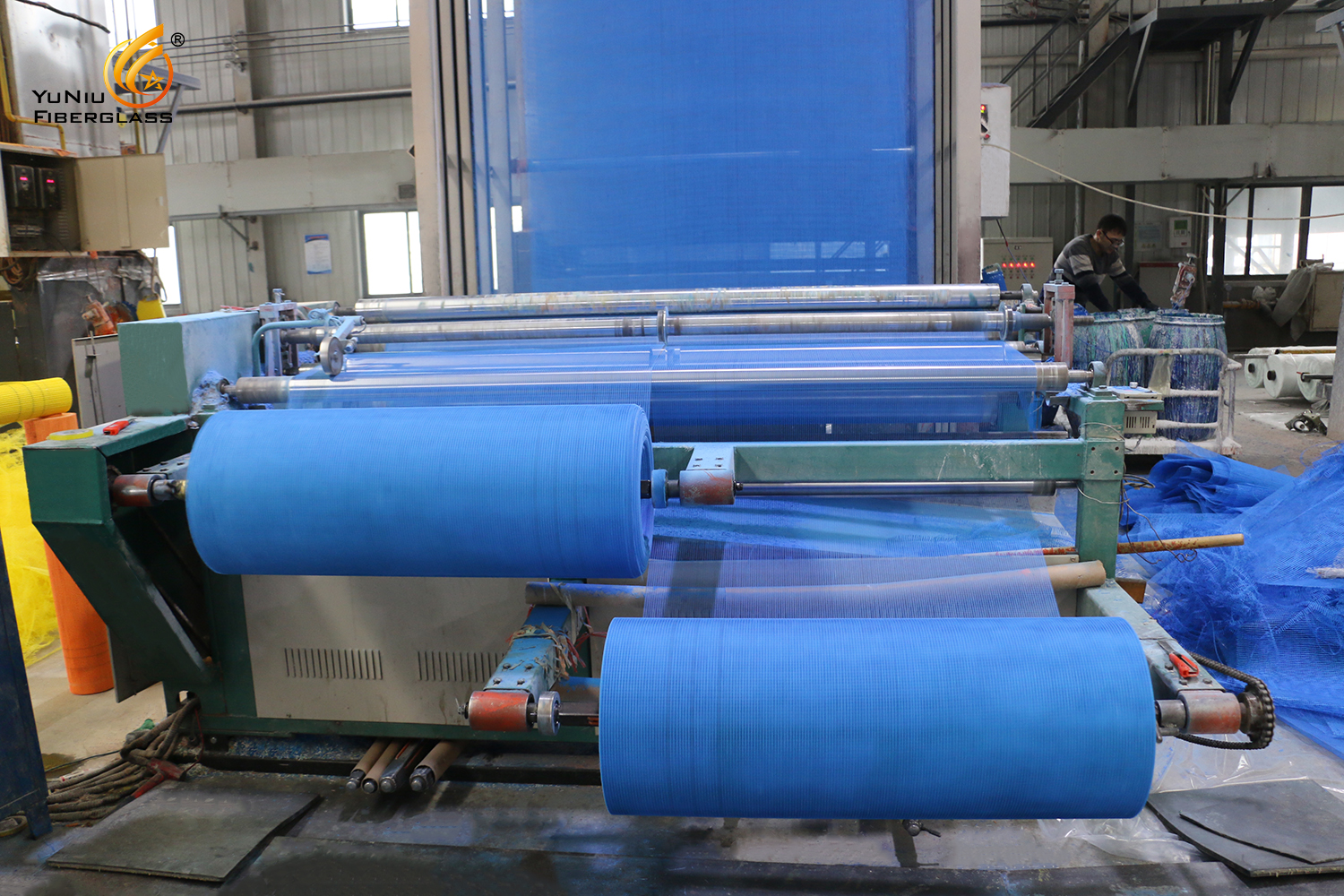 Fiberglass mesh production