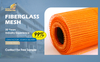 High Modulus Good Toughness 5*5mm Glass Fiber Mesh Used for Plastic and Bitumen