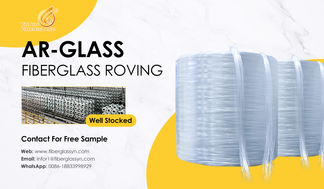 Ex-factory price 2400/4800Tex ar glass fiberglass roving for Reinforced concrete building