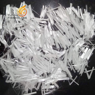 High-quality Chopped Fiber Glass Products / Concrete Fiberglass Chopped Strand
