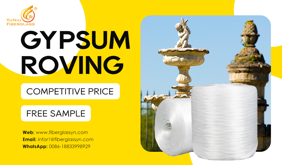 Cost-effective 4800tex fiberglass gypsum roving for make gypsum moulding