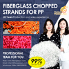 Ex-factory price 3mm/4.5mm E-glass Fiber Chopped Strands for PP/PA/PBT