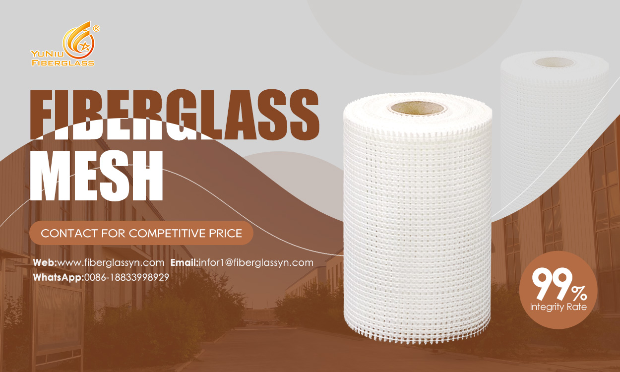 Fiberglass mesh Best price 50gsm Alkali Resistant Glass Fiber Mesh Used for Plastic and Bitumen