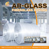 Most popular 300-2400Tex alkali resistant/ar fiberglass roving for GRC/GFRC production