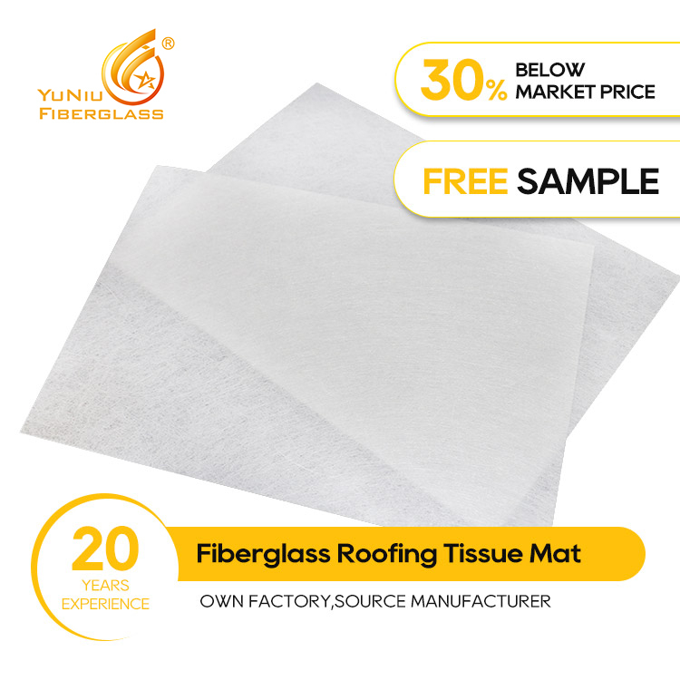 Fiberglass Tissue Mat High cost performance for FRP roofing sheet