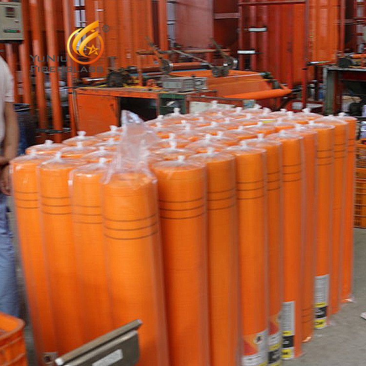 Building Enclosure Construction Glass Fiber Mesh Net 160gr Orange 4x4 Plaster Fiberglass Mesh