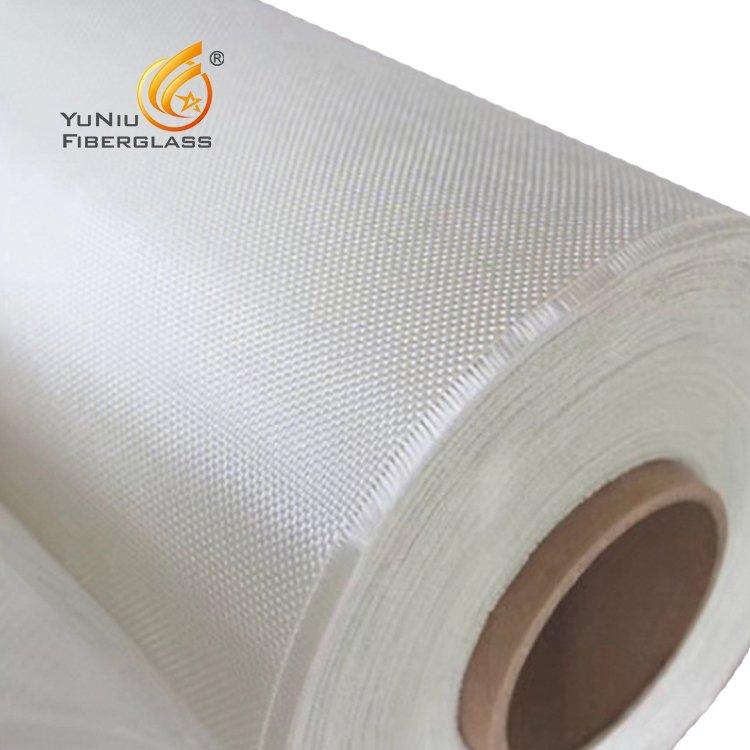Supply high strength,low extensibilityand surface flat Fiberglass plain cloth 