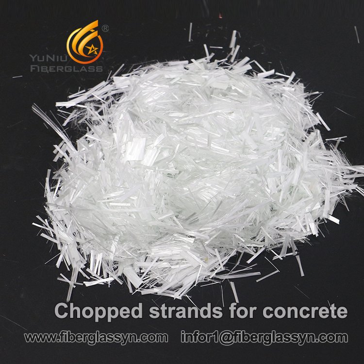Chopped strands for concrete